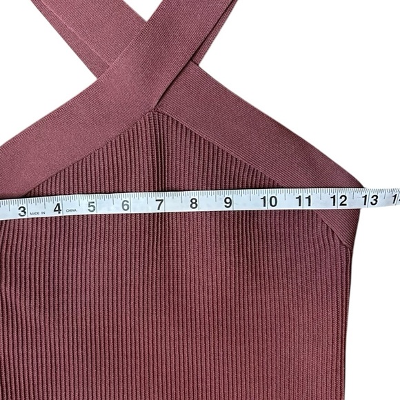 Aritzia Babaton Sculpt Knit Criss Cross Dress- Size Small - Picture 6 of 11